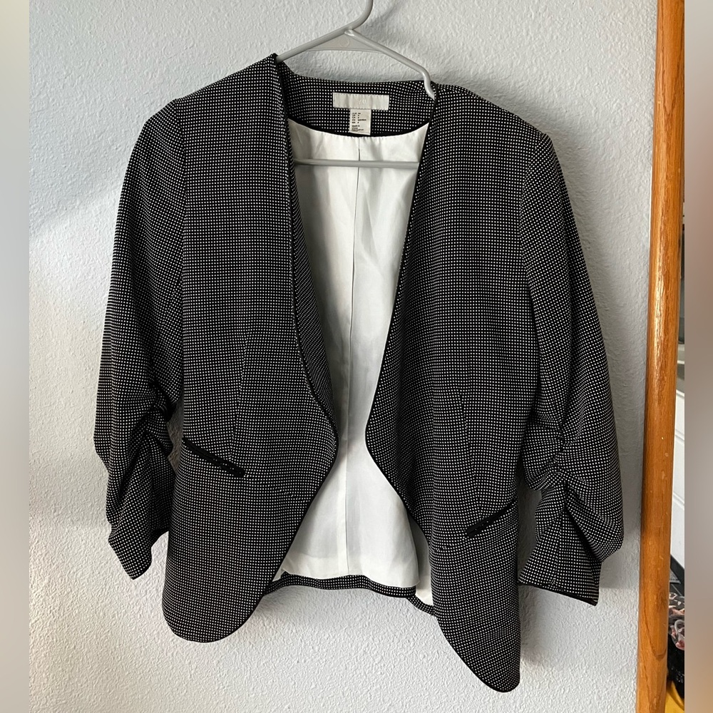 H&M polka dot blazer
